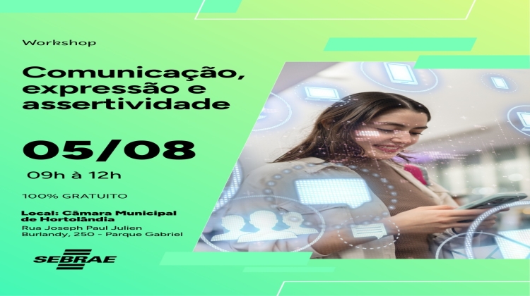 Notícia: workshop Comunicação,🗣️ Sua comunicação pode abrir portas para novas oportunidades!