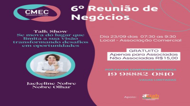 Notícia: Reunião de Negócios da CMEC Protagonista!