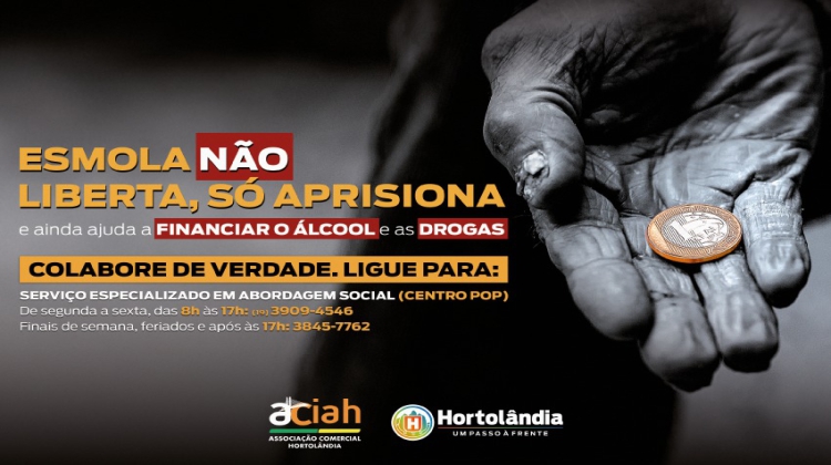 Notícia: Hortolândia promove campanha de conscientização sobre doação de esmola