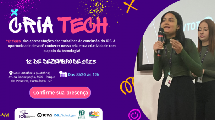 Notícia: O IOS realizará a 1ª edição do CRIATECH em Hortolândia