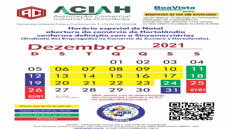 Notícia: COMERCIO DE HORTOLÂNDIA ABERTO ATÉ AS 22:00
